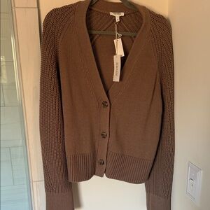Cozy Brown Knit Cardigan